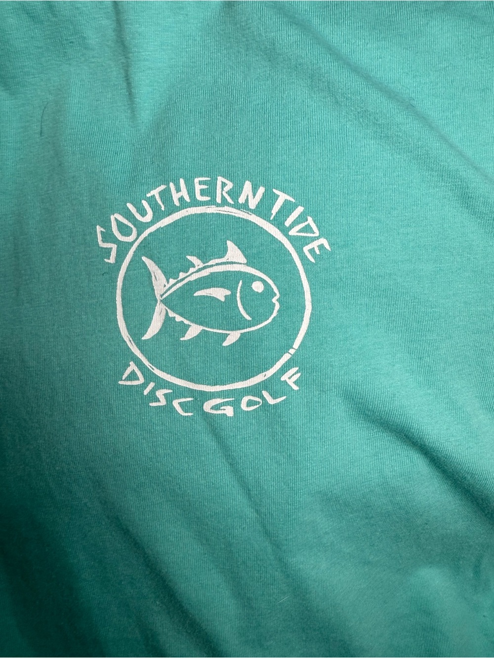 Southern Tide Men's Short Sleeve T-Shirt in Aqua Blue Size Small - Picture 3 of 4